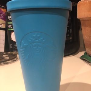 2014 matte blue Starbucks metal tumbler
